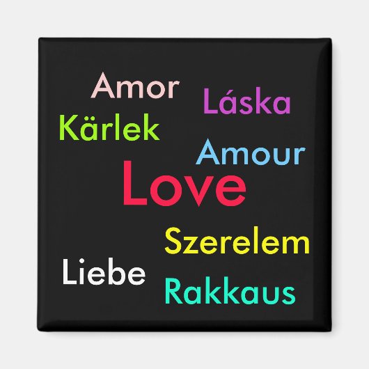 Liebe Kühlschrank Magnet (Vorne)
