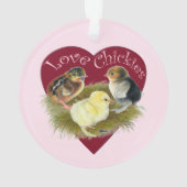 Liebe Küken Ornament (Rückseite)