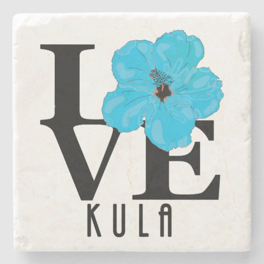 LIEBE Kula Hawaii Steinuntersetzer (Vorderseite)