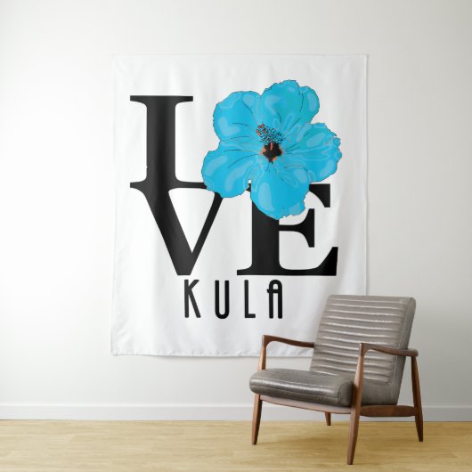 LIEBE Kula Hawaii Wandteppich (Beispiel)