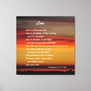 "Liebe-" kundenspezifischer Kunst-Druck mit 1 Leinwanddruck