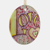 Liebe Kunst, Dichtung und Musik Keramik Ornament (Rechts)