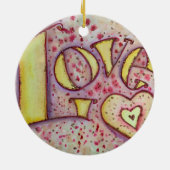 Liebe Kunst, Dichtung und Musik Keramik Ornament (Hinten)