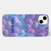 Liebe Kunst Glück iPhone Hülle (Rückseite (Horizontal))