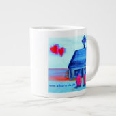 ...Liebe...Kunst von Jutta Gabriel... Jumbo-Tasse (Vorderseite Rechts)