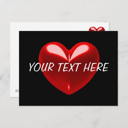 LIEBE KUNSTBARE POSTKARTE (Vorne/Hinten)