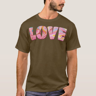 Liebe künstlerische Typografie T-Shirt