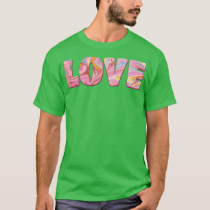 Liebe künstlerische Typografie T-Shirt