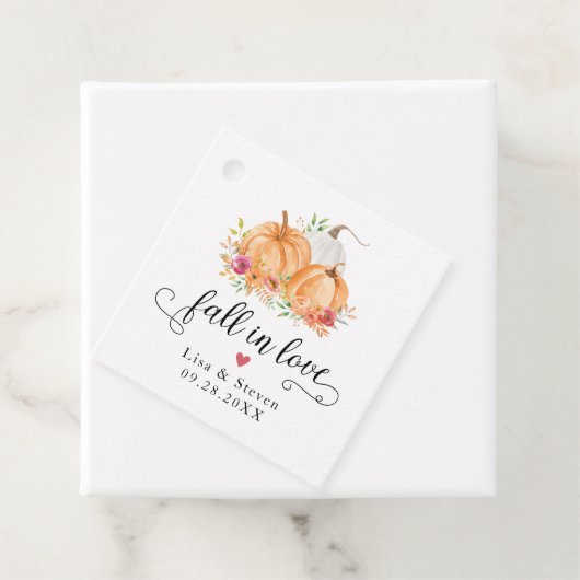 Liebe-Kürbis-Hochzeit Geschenkanhänger (Beispiel)