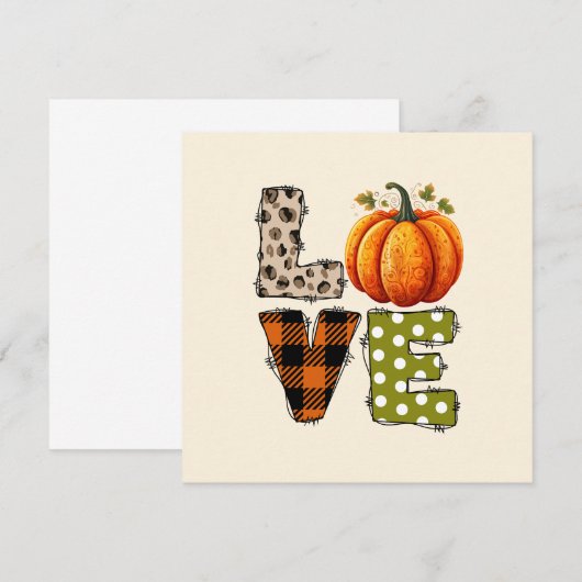 LIEBE - Kürbis und Herbstsaison (Vorne/Hinten)