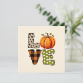 LIEBE - Kürbis und Herbstsaison (Stehend Vorderseite)