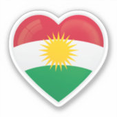Liebe Kurdistan Aufkleber (Vorderseite)