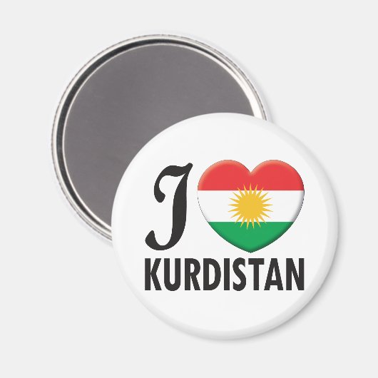 Liebe Kurdistan Magnet (Vorderseite/Rückseite)