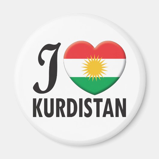 Liebe Kurdistan Magnet (Vorne)