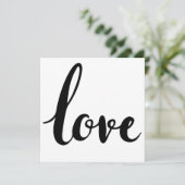 Liebe-Kursivschrift Einladung (Stehend Vorderseite)