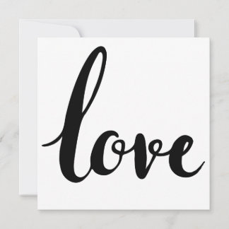 Liebe-Kursivschrift Einladung