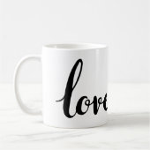 Liebe-Kursivschrift Kaffeetasse (Links)