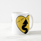 Liebe Kurve-Tasse Kaffeetasse (VorderseiteRechts)