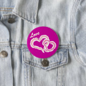 Liebe-küssende Herzen Button (Beispiel)