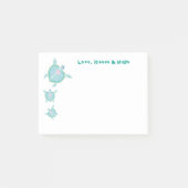 Liebe, küsst u. umarmt post-it klebezettel (Vorderseite)