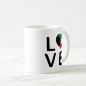 Liebe - Kuwait-Flagge Kaffeetasse (VorderseiteRechts)