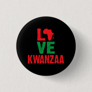 Liebe Kwanzaa Button