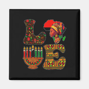 Liebe Kwanzaa Kinara Principles Candles Pan Africa Magnet