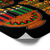 Liebe Kwanzaa Kinara Principles Candles Pan Africa Poster (Ecke)
