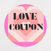 Liebe Labels V Tag Etiketten (Design 1)