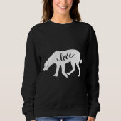 Liebe Labrador Husky Dog Sweatshirt (Vorderseite)