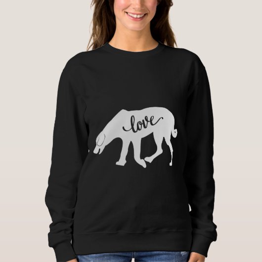 Liebe Labrador Husky Dog Sweatshirt (Vorderseite)