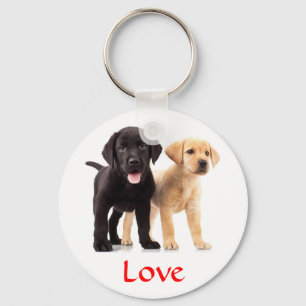 Liebe Labrador Retriever Welpen Schlüsselanhänger