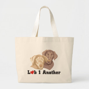 Liebe Labrador-Thema Jumbo Stoffbeutel
