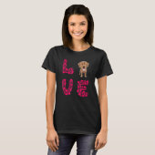 Liebe Labradors Chocolate Labrador Labrador T-Shirt (Vorne ganz)