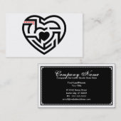 Liebe labrynth visitenkarte (Vorne/Hinten)