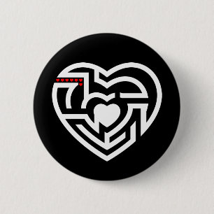 Liebe Labyrinth Button