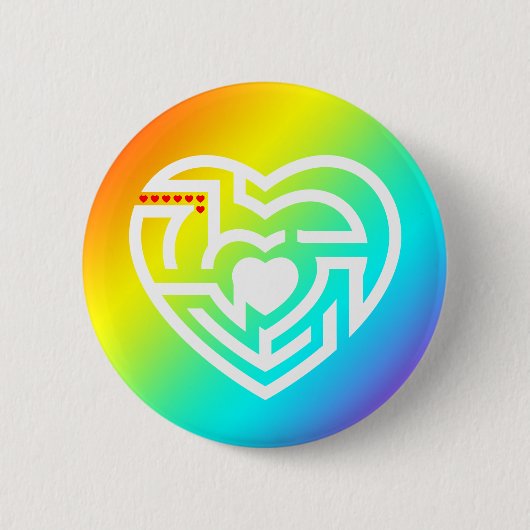 Liebe Labyrinth Button (Vorderseite)