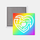 Liebe Labyrinth Magnet (Vorderseite/Rückseite)