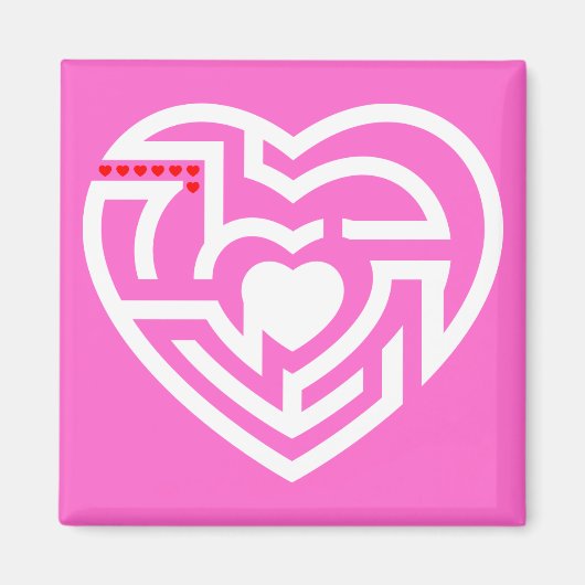 Liebe Labyrinth Magnet (Vorne)