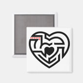 Liebe Labyrinth Magnet (Vorderseite/Rückseite)