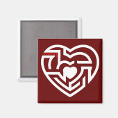 Liebe Labyrinth Magnet (Vorderseite/Rückseite)