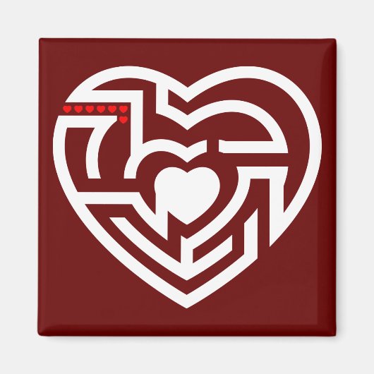 Liebe Labyrinth Magnet (Vorne)