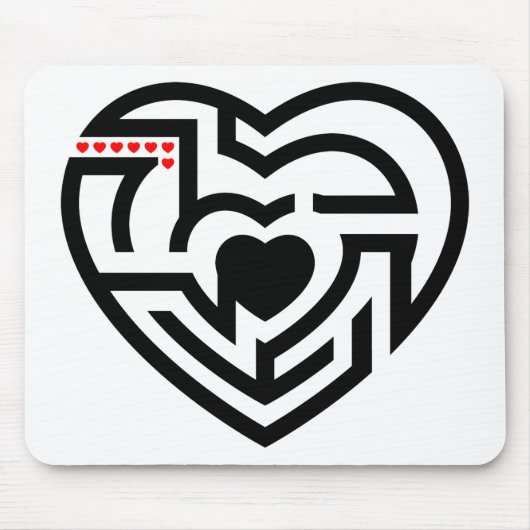 Liebe Labyrinth Mousepad (Vorne)