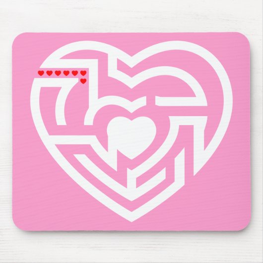 Liebe Labyrinth Mousepad (Vorne)