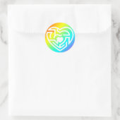 Liebe Labyrinth Runder Aufkleber (Tasche)