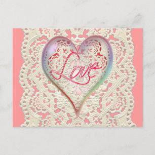 LIEBE & LACE VON SHARON SHARPE POSTKARTE