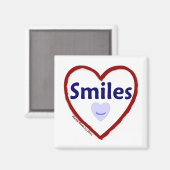 Liebe Lächeln Magnet (Vorderseite/Rückseite)