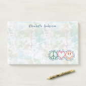 Liebe Lächeln personalisieren| groß Post-it Klebezettel (Auf Schreibtisch)