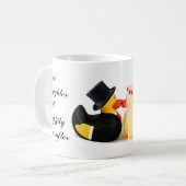 Liebe, Lachen & fröhliches Geschenk Kaffeetasse (Vorderseite Links)