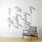 Liebe, Lachen & Glück je Wandteppich (Beispiel (Horizontal))